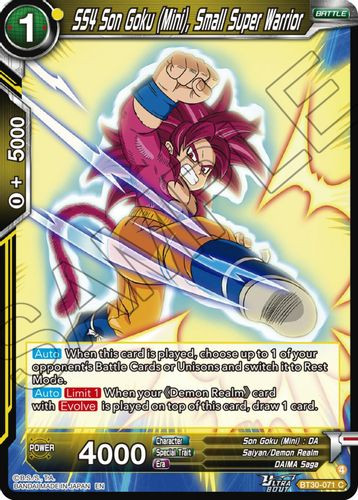 [BT30-071](C) SS4 Son Goku, Small Super Warrior