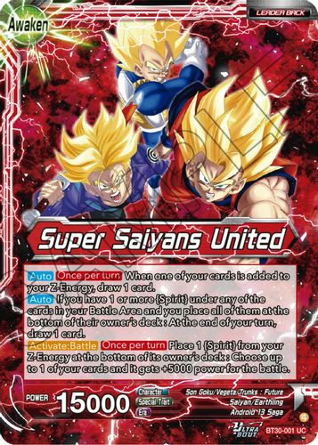 BT30-001](SLR) Son Goku, Vegeta, & Trunks // Super Saiyans United