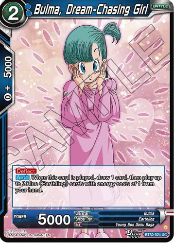 [BT30-024](UC) Bulma, Dream-Chasing Girl (Foil)