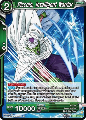 [BT30-052](UC) Piccolo, Intelligent Warrior (Foil)