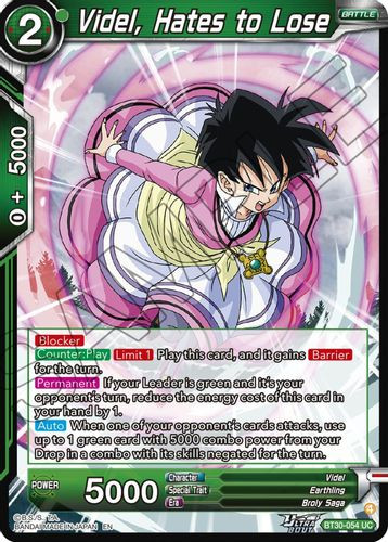 [BT30-054](UC) Videl, Hates to Lose (Foil)