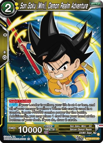 [BT30-072](UC) Son Goku, Demon Realm Adventure (Foil)