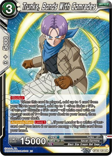 [BT30-129](UC) Trunks, Bonds With Comrades (Foil)
