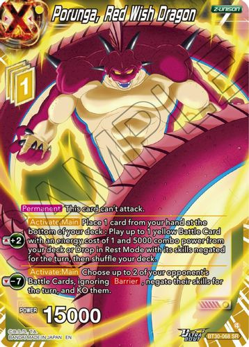 [BT30-068](SR) Porunga, Red Wish Dragon (Foil)
