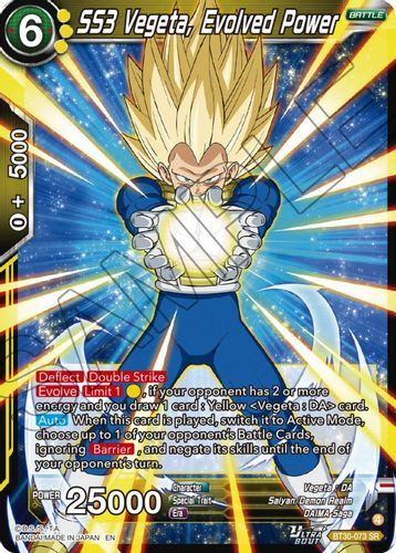 [BT30-073](SR) SS3 Vegeta, Evolved Power (Foil)
