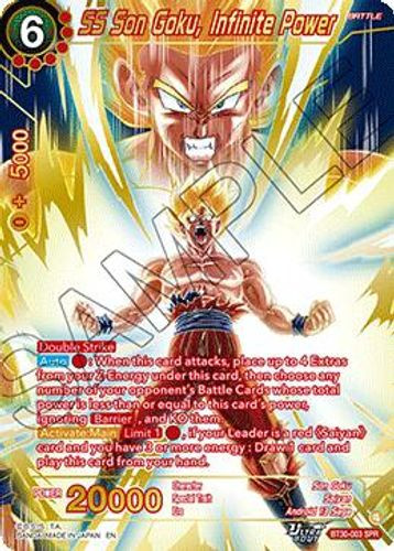 [BT30-003](SPR) SS Son Goku, Infinite Power (Foil)