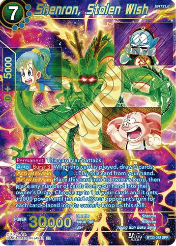 [BT30-038](SPR) Shenron, Stolen Wish (Foil)