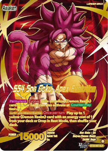[BT30-067](SLR) SS4 Son Goku // SS4 Son Goku, Apex Evolution (Foil)