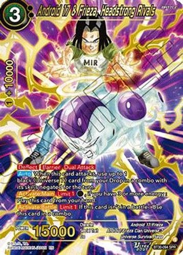 [BT30-094](SPR) Android 17 & Frieza, Headstrong Rivals (Foil)