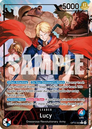 [OP15-002](L) Lucy (Alternate Art) (Foil)