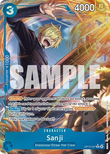 [OP15-047](R) Sanji (Alternate Art) (Foil)
