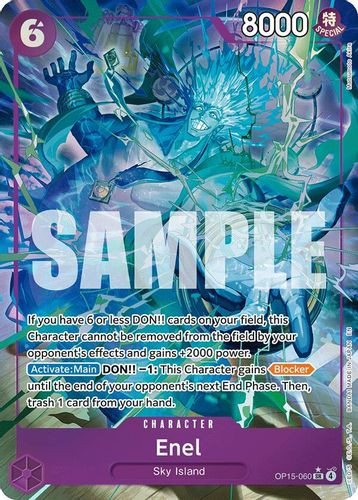 [OP15-060](SR) Enel (Alternate Art) (Foil)