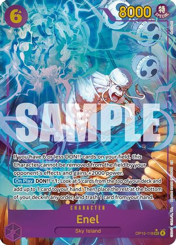 [OP15-118](SEC) Enel (Alternate Art) (Foil)