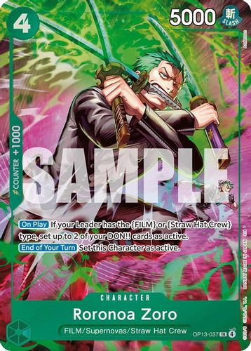 [OP13-037](TR) Roronoa Zoro (OP-15 SPs) (Foil)