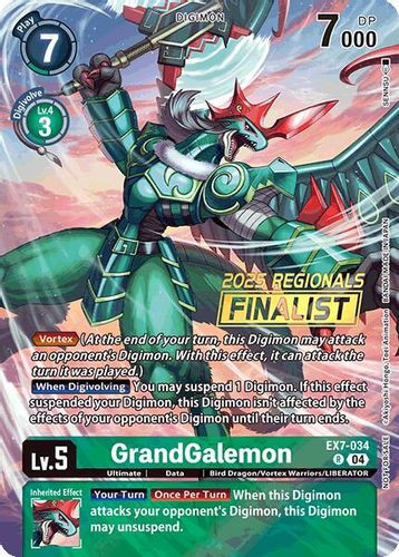 [EX07-034](R) GrandGalemon (2025 Regionals Finalist) (Foil)