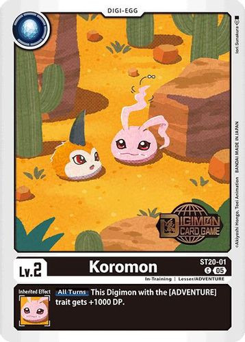 [ST20-01](C) Koromon (SD20 Release Event) (Foil)
