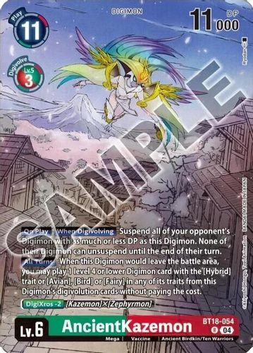 [BT18-054](R) AncientKazemon (Tamer's Selection Box Championship 2024) (Foil)