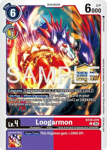 [BT20-070](C) Loogarmon (2025-26 Regionals Season 2 Champion) (Foil)