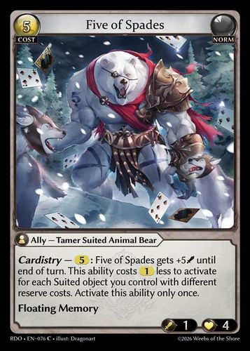 |GA09|<1st>[RDO-EN-076](C) Five of Spades