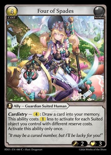 |GA09|<1st>[RDO-EN-080](C) Four of Spades