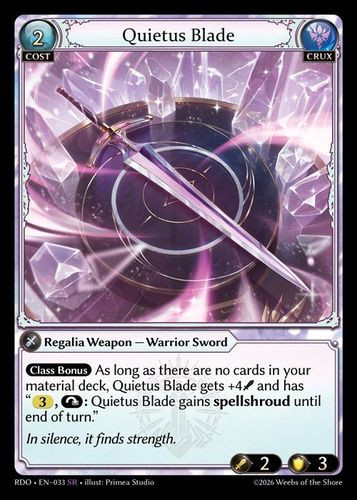 |GA09|<1st>[RDO-EN-033](SR) Quietus Blade