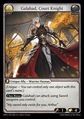 |GA09|<1st>[RDO-EN-082](SR) Galahad, Court Knight