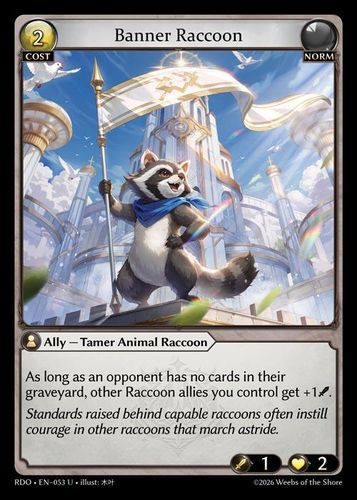 |GA09|<1st>[RDO-EN-053](U) Banner Raccoon {Foil}