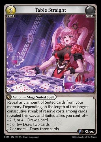|GA09|<1st>[RDO-EN-155](U) Table Straight {Foil}