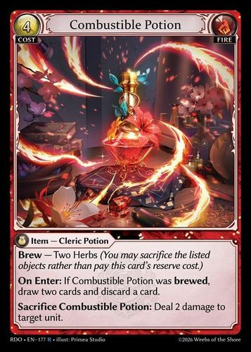 |GA09|<1st>[RDO-EN-177](R) Combustible Potion {Foil}