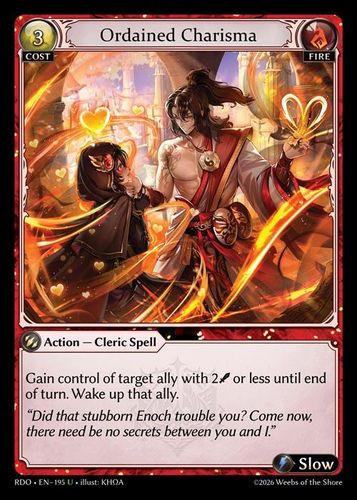|GA09|<1st>[RDO-EN-195](U) Ordained Charisma {Foil}