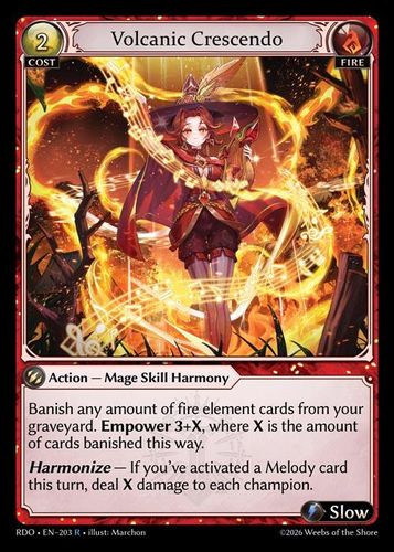 |GA09|<1st>[RDO-EN-203](R) Volcanic Crescendo {Foil}