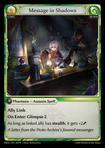 |GA09|<1st>[RDO-EN-269](C) Message in Shadows {Foil}