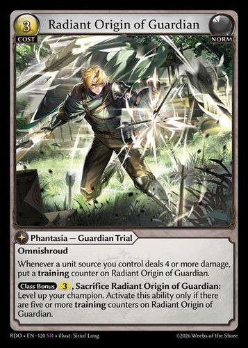 |GA09|<1st>[RDO-EN-120](SR) Radiant Origin of Guardian {Foil}