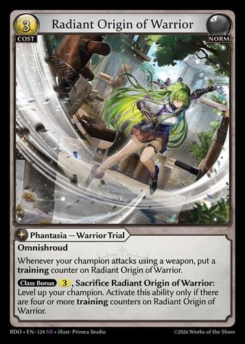 |GA09|<1st>[RDO-EN-124](SR) Radiant Origin of Warrior {Foil}