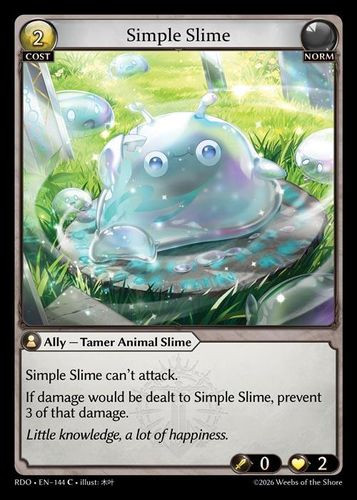 |GA09|<1st>[RDO-EN-144](C) Simple Slime {Alt Foil}