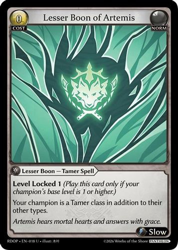 |GA09|<1st>[RDOP-EN-18](U) Lesser Boon of Artemis