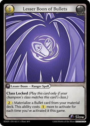 |GA09|<1st>[RDOP-EN-21](U) Lesser Boon of Bullets