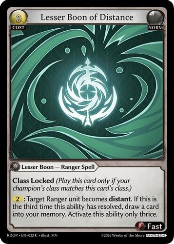 |GA09|<1st>[RDOP-EN-22](C) Lesser Boon of Distance