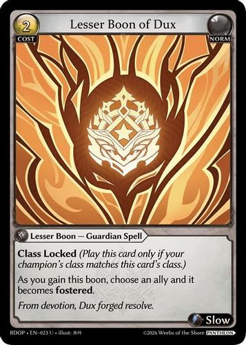 |GA09|<1st>[RDOP-EN-23](U) Lesser Boon of Dux