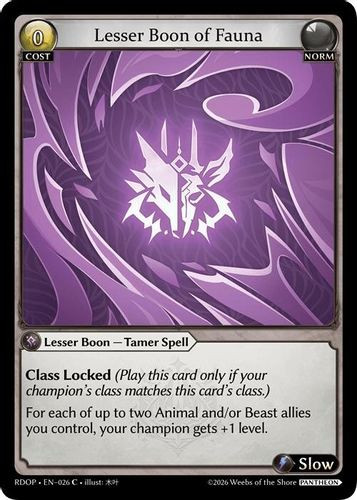 |GA09|<1st>[RDOP-EN-26](C) Lesser Boon of Fauna