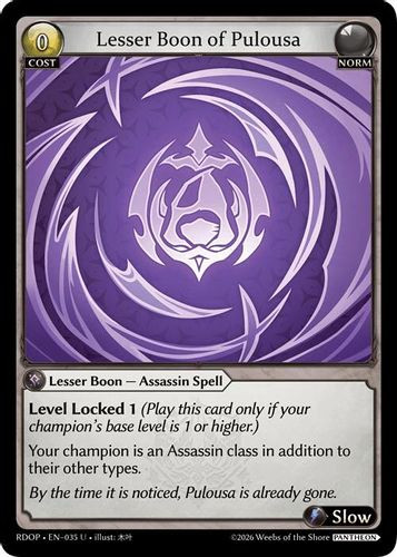 |GA09|<1st>[RDOP-EN-35](U) Lesser Boon of Pulousa