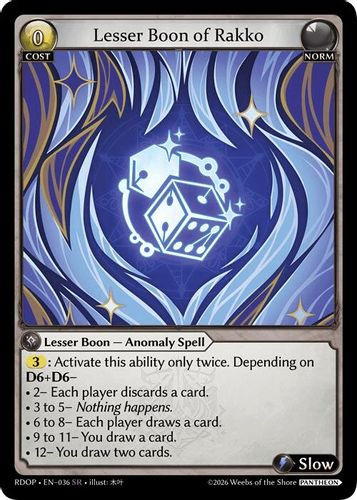 |GA09|<1st>[RDOP-EN-36](SR) Lesser Boon of Rakko