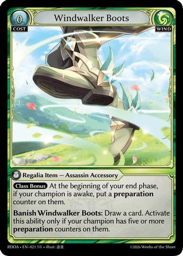 |GA09|<1st>[RDOA-EN-21](SR) Windwalker Boots {Alt Foil}