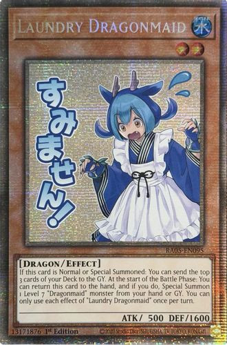 [RA05-EN095] Laundry Dragonmaid (Text Art) (Starlight Rare)<1st>