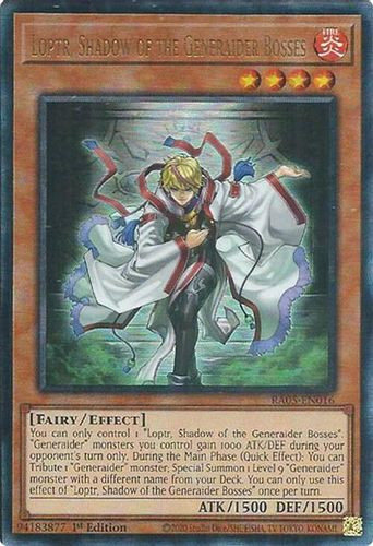 [RA05-EN016] Loptr, Shadow of the Generaider Bosses (Ultimate Rare)<1st>