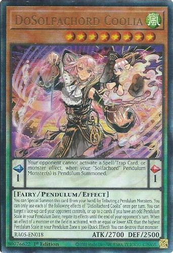 [RA05-EN018] DoSolfachord Coolia (Ultimate Rare)<1st>