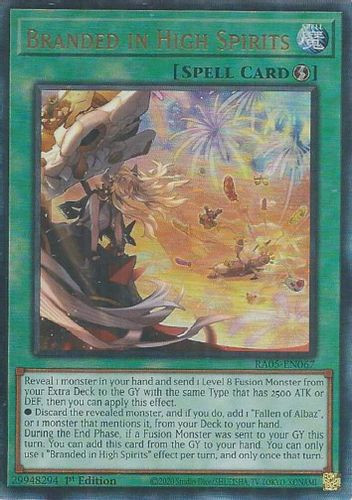 [RA05-EN067] Branded in High Spirits (Ultimate Rare)<1st>