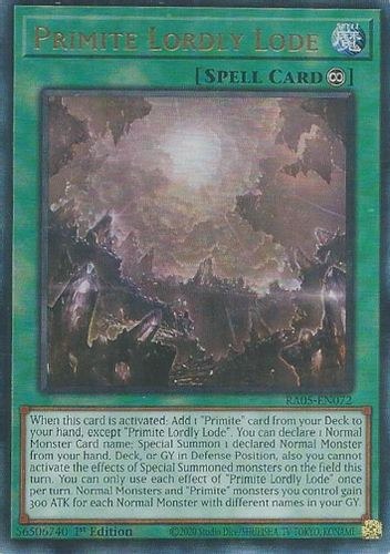 [RA05-EN072] Primite Lordly Lode (Ultimate Rare)<1st>