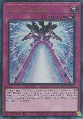 [RA05-EN079] Iron Thunder (Ultimate Rare)<1st>