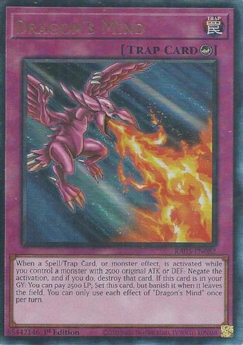 [RA05-EN082] Dragon's Mind (Ultimate Rare)<1st>